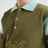 Polo uomo verde e celeste PL154 CO127LKK DROLE DE MONSIEUR