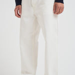 Jeans uomo dritto in denim bianco GMP01186 P00098010190 GOLDEN GOOSE