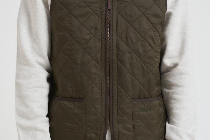 Gilet uomo trapuntato Polarquilt verde MLI0002 OL91 BARBOUR