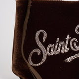 Pochette donna Aline marrone in velluto e strass ALINE VELVETSTRASS19 MC2 SAINT BARTH