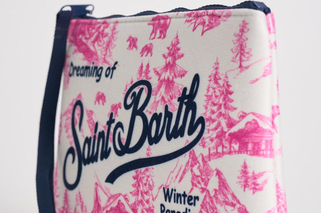 Pochette donna Aline fantasia montagna rosa ALINE WWINTLAND77 MC2 SAINT BARTH