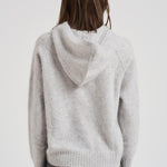 Maglia con cappuccio in cashmere donna SOSO 2398GRISCLAIR KUJTEN