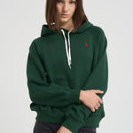 Felpa donna con cappuccio verde 211971698 005 RALPH LAUREN