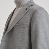 Cappotto uomo monopetto grigio chiaro DUBLINO C721164 BRERAS