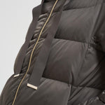 Piumino donna lungo antracite PI1304D 9480 HERNO