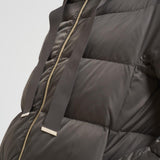 Piumino donna lungo antracite PI1304D 9480 HERNO