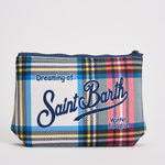 Pochette donna Aline con stampa tartan ALINE TARTAN10 MC2 SAINT BARTH