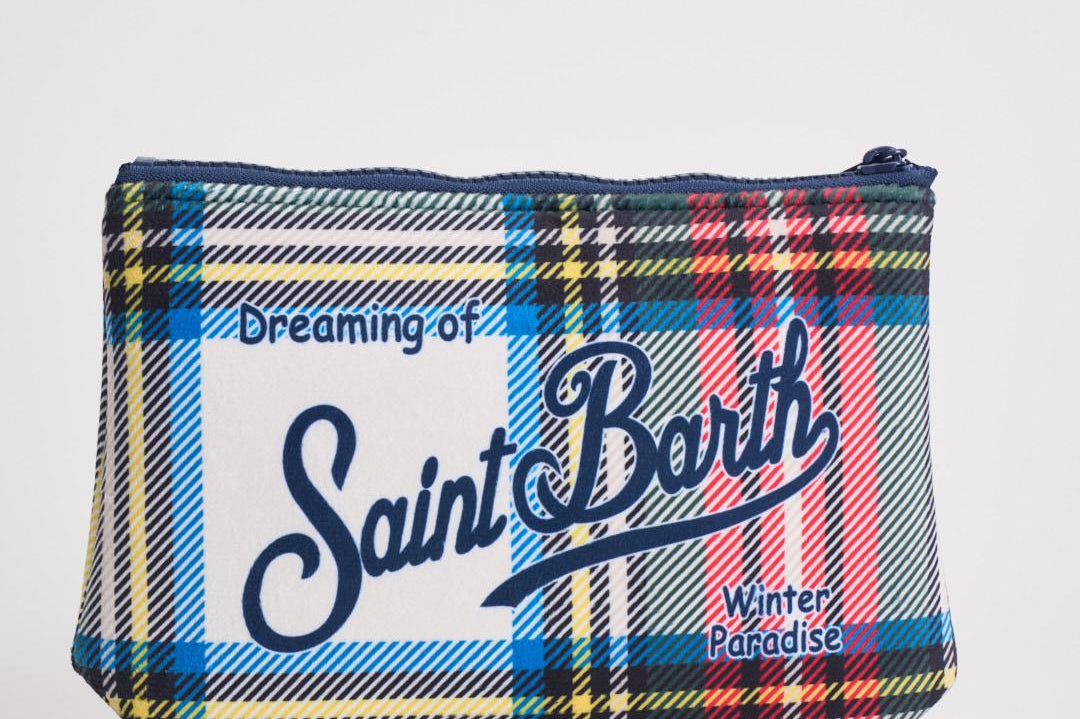 Pochette donna Aline con stampa tartan ALINE TARTAN10 MC2 SAINT BARTH
