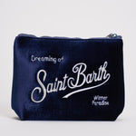 Pochette donna Aline blu in velluto e strass ALINE VELVET61 MC2 SAINT BARTH