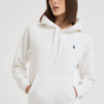 Felpa donna con cappuccio bianca 211943007 001 RALPH LAUREN