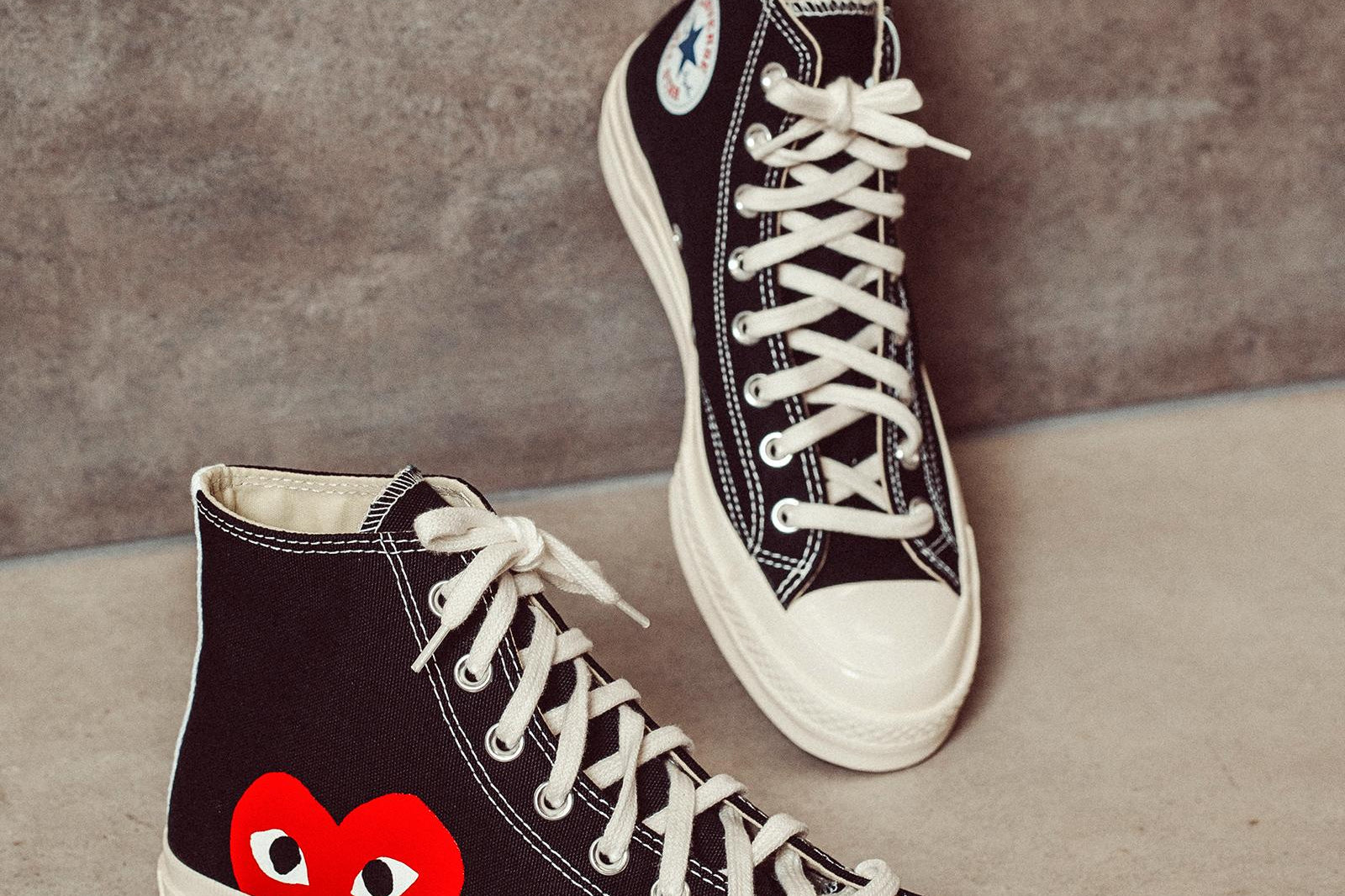Converse x Comme des Garçons PLAY Sneaker alta Chuck 70 K112 BLACK COMME DES GARCON PLAY