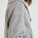 Cappotto donna corto grigio chiaro IRIS DEBORA402 ACCADEMIE TESSILI