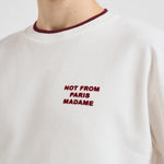 T-shirt uomo girocollo panna e bordeaux TS262 CO167OW DROLE DE MONSIEUR