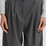 Pantalone sartoriale in lana donna GEM11S37 GRIGIO NINE IN THE MORNING