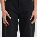 Jeans Poppy donna in denim nero POPPY GREY ICON DENIM