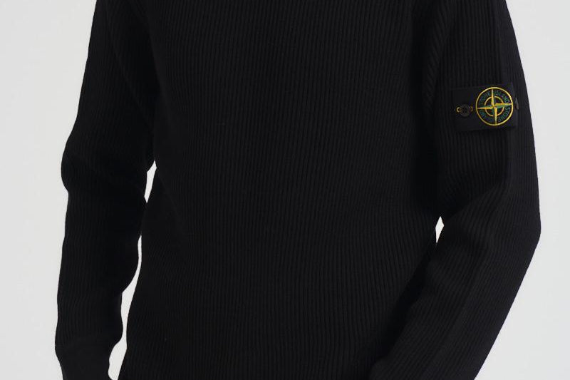 Dolcevita uomo a costine nera 5100052 S00C2V0029 STONE ISLAND