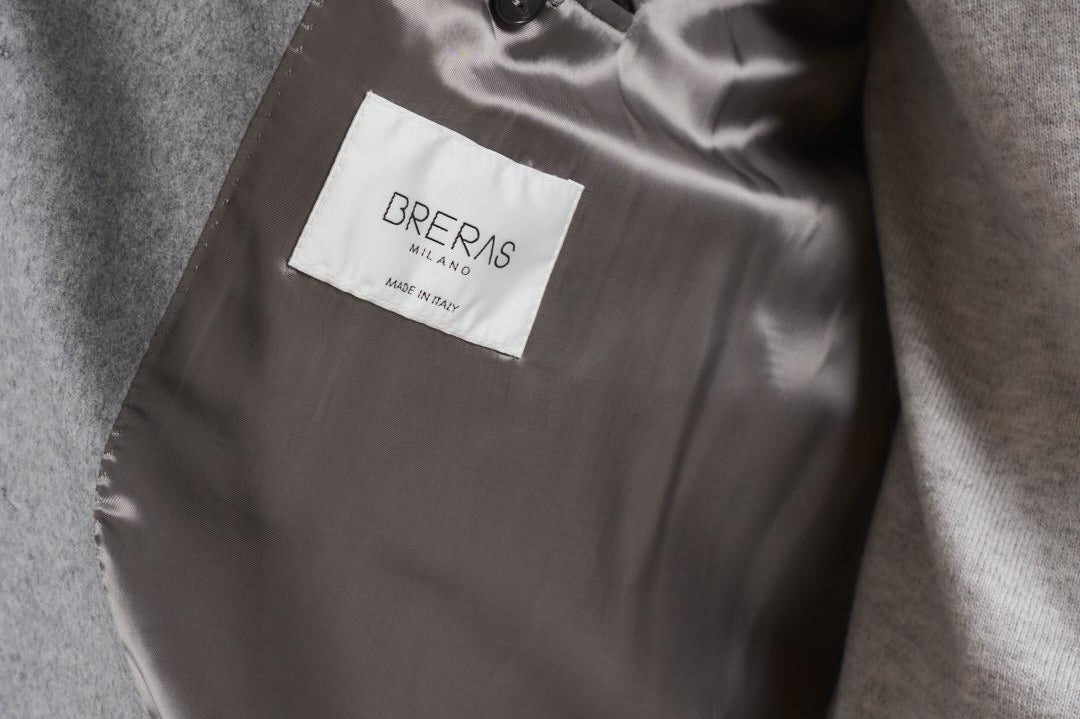 Cappotto uomo monopetto grigio chiaro DUBLINO C721164 BRERAS