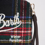 Pochette donna Parisienne in tweed tartan verde PARISIENNE WLTART61 MC2 SAINT BARTH