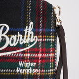 Pochette donna Parisienne in tweed tartan verde PARISIENNE WLTART61 MC2 SAINT BARTH