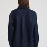 Camicia over in denim donna AZ01V86 BLU NINE IN THE MORNING