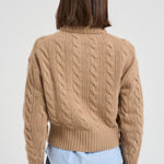 Pullover con cerniera donna beige 211972130 002 RALPH LAUREN