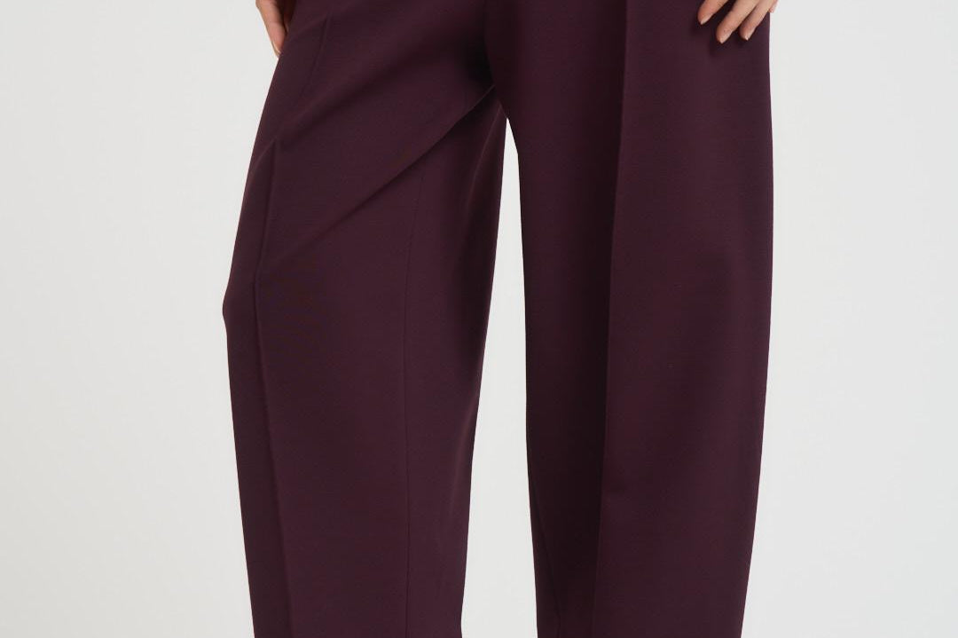 Pantalone donna balloon bordeaux I37 D94 LIVIANA CONTI