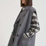 Gilet donna in panno cashmere grigio N42 X92 LIVIANA CONTI
