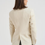 Giacca donna doppiopetto panna 2156 52571 LUBIAM
