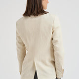 Giacca donna doppiopetto panna 2156 52571 LUBIAM