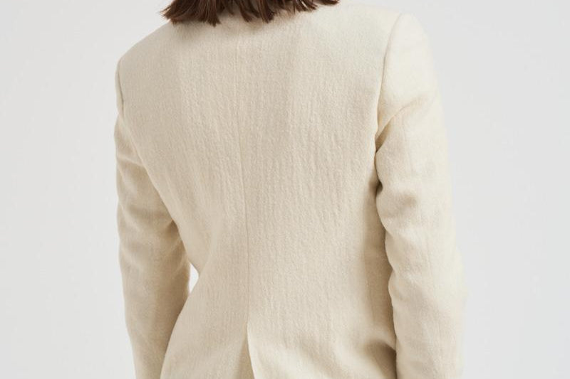 Giacca donna doppiopetto panna 2156 52571 LUBIAM