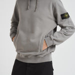 Felpa uomo con cappuccio grigia 6100029 S0A20V006B STONE ISLAND