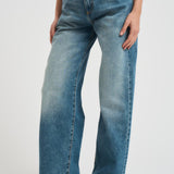 Jeans Poppy donna in denim chiaro POPPY AGEDSTONE ICON DENIM
