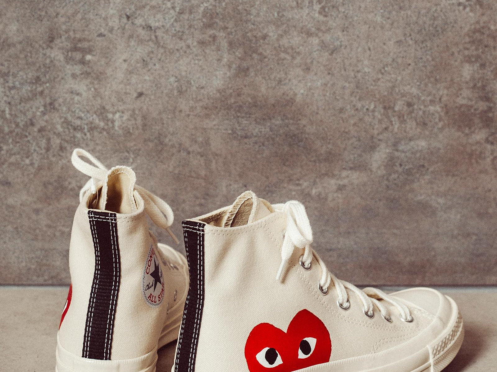 Converse x Comme des Garçons PLAY Sneaker alta Chuck 70 K112 WHITE COMME DES GARCON PLAY