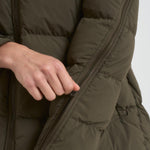 Piumino donna corto verde militare PI002097D 7740 HERNO