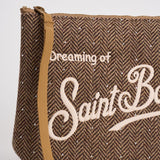 Pochette donna Aline in lana beige ALINE WOOLHER11 MC2 SAINT BARTH
