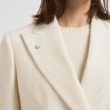 Giacca donna doppiopetto panna 2156 52571 LUBIAM