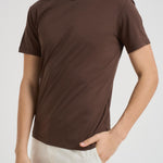 T-shirt uomo marrone SH000760 MORO ACCADEMIE TESSILI