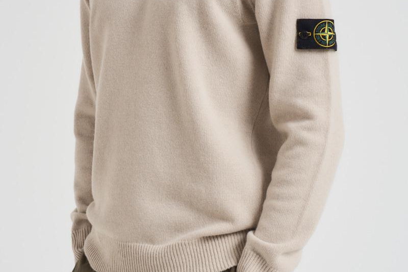 Maglia uomo girocollo beige 5100072 S00A3V009A STONE ISLAND