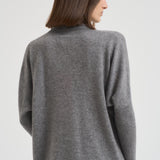 Dolcevita donna in cashmere grigio CLARA DARKHEATHERWAY ABSOLUT CASHMERE.