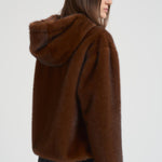 Bomber donna in ecopelliccia marrone GI000318D 8800 HERNO
