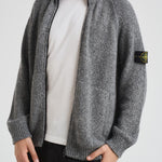 Cardigan uomo Fancy Yarn Mouliné grigio 5100051 S00N1V0M6B STONE ISLAND