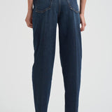 Jeans donna Bessie carrot fit in denim scuro DP784 DFE311800 DONDUP