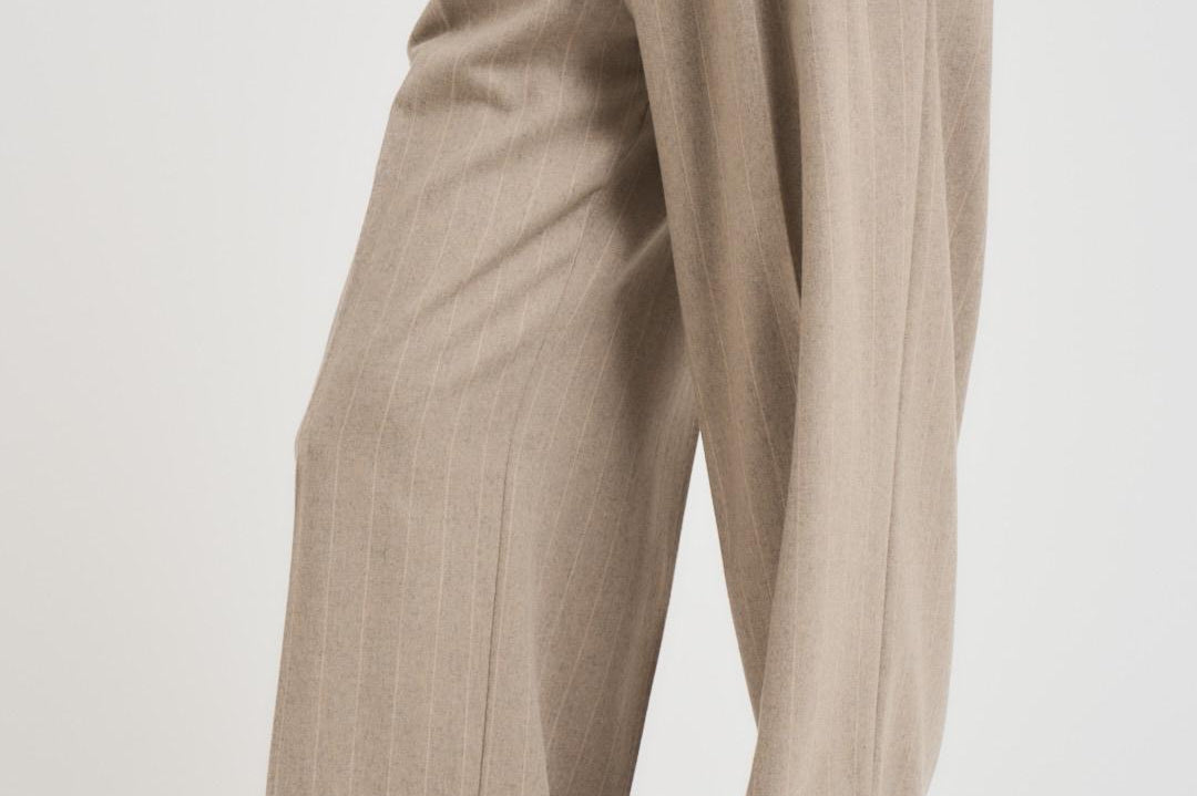 Pantalone donna a palazzo tortora L32 GEST LIVIANA CONTI