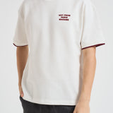 T-shirt uomo girocollo panna e bordeaux TS262 CO167OW DROLE DE MONSIEUR