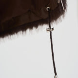 Eco Pelliccia donna over marrone scuro 9029 DARKCOFFEE SWORD 6.6.44