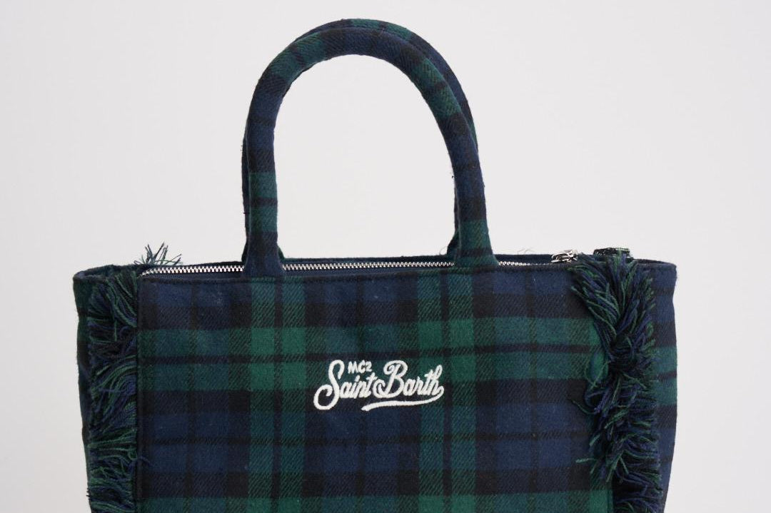 Borsa donna Colette tartan verde COLETTEWL TART5161 MC2 SAINT BARTH