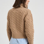 Pullover con cerniera donna beige 211972130 002 RALPH LAUREN
