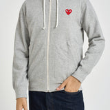 Felpa uomo con cappuccio grigio mélange AZ-T250 -TOPGREY COMME DES GARCONS 