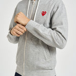 Felpa uomo con cappuccio grigio mélange AZ-T250 -TOPGREY COMME DES GARCONS 