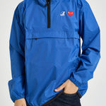 Giubbotto K-Way uomo con cappuccio blu PJ502 /BLUE-1 COMME DES GARCON PLAY 